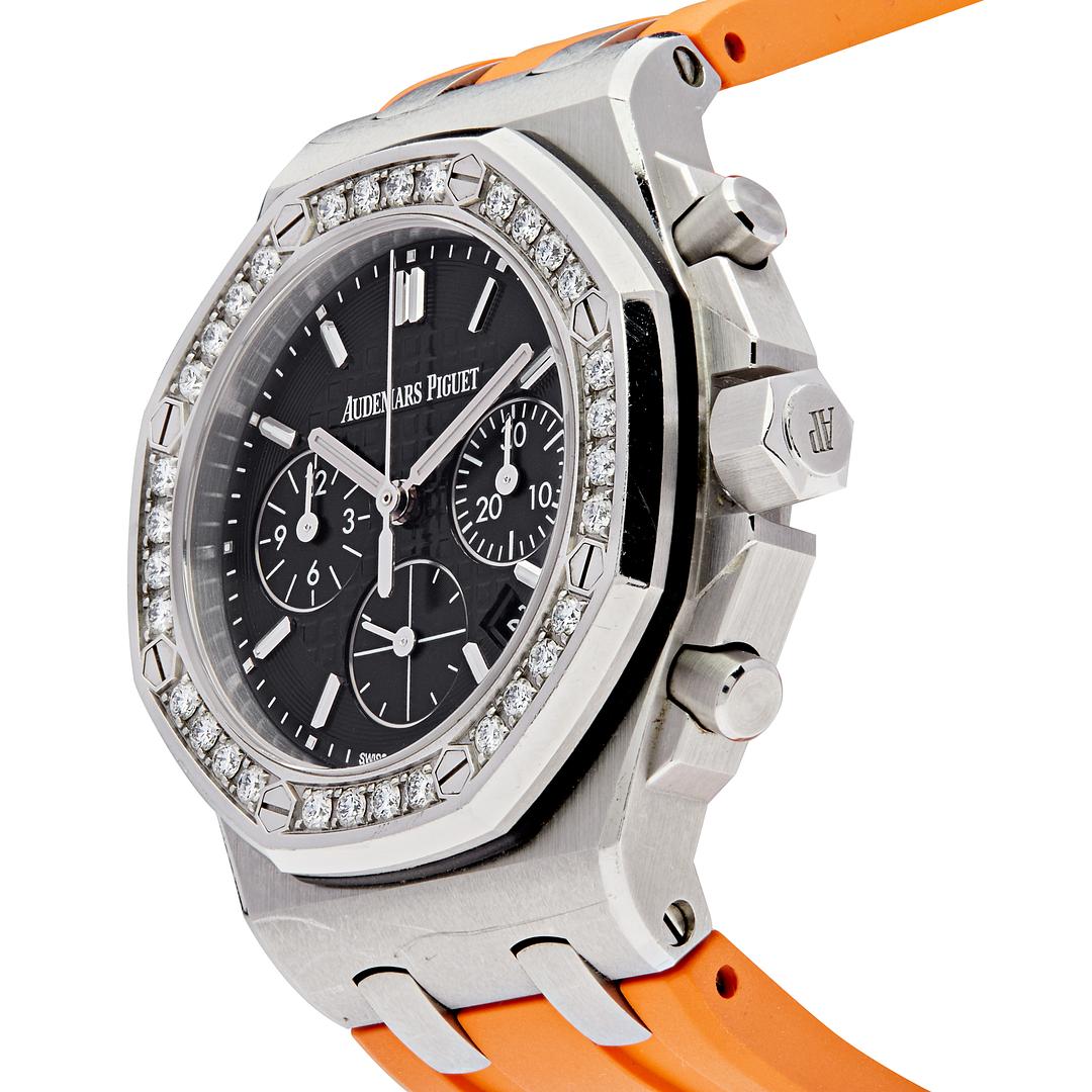 Audemars Piguet Royal Oak Offshore Lady 37 Steel Black Dial Diamond Bezel 26231ST.ZZ.D002CA.01