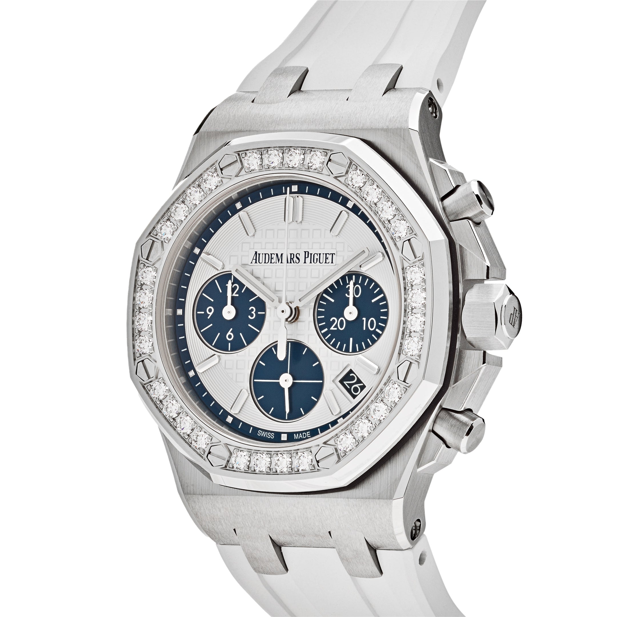 Audemars Piguet Royal Oak Offshore Lady Steel White Dial Diamond Bezel 26231ST.ZZ.D010CA.01