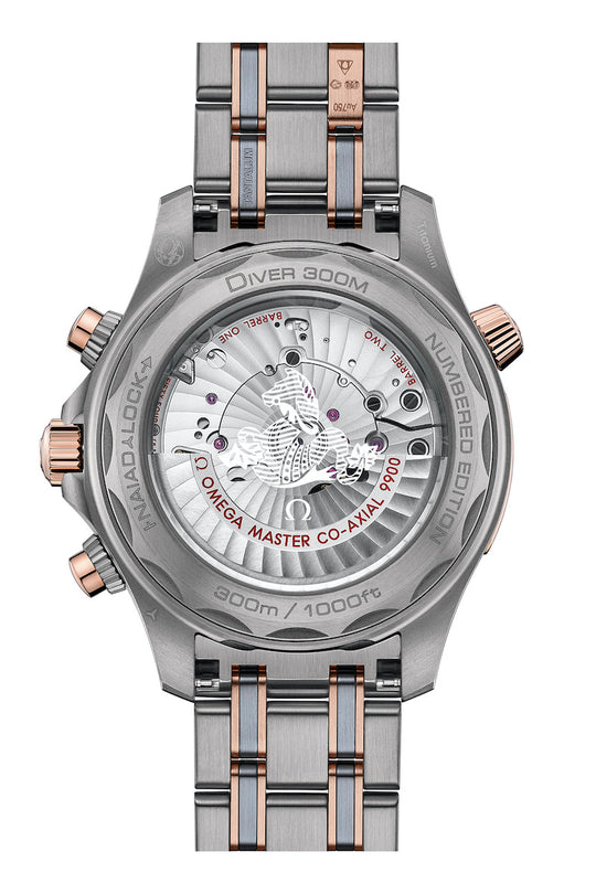 Omega Seamaster Diver 300M Chronograph Sedna Gold Titanium Tantalum