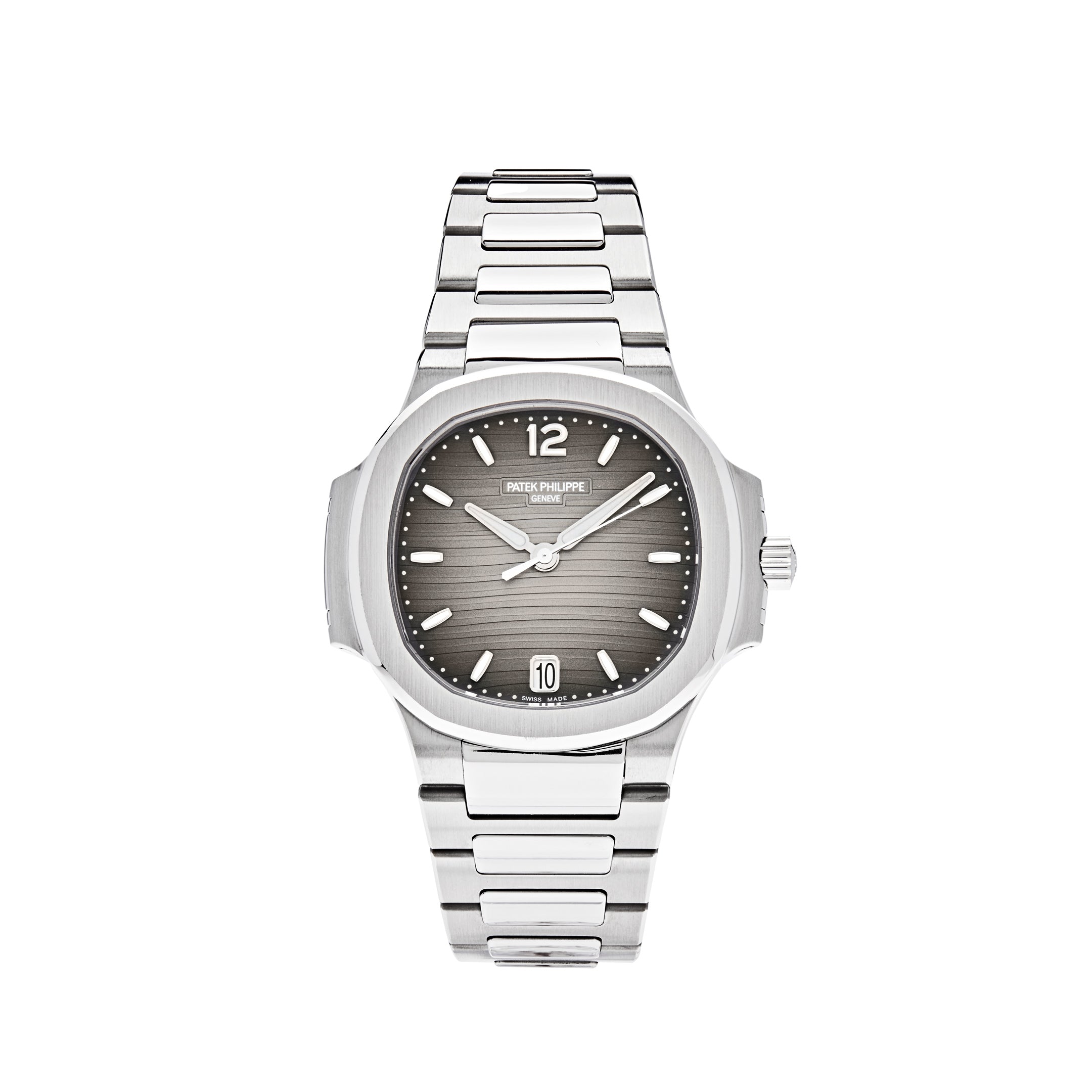 Patek Philippe Ladies Nautilus Stainless Steel Smoke Grey Dial 7118/1A-011