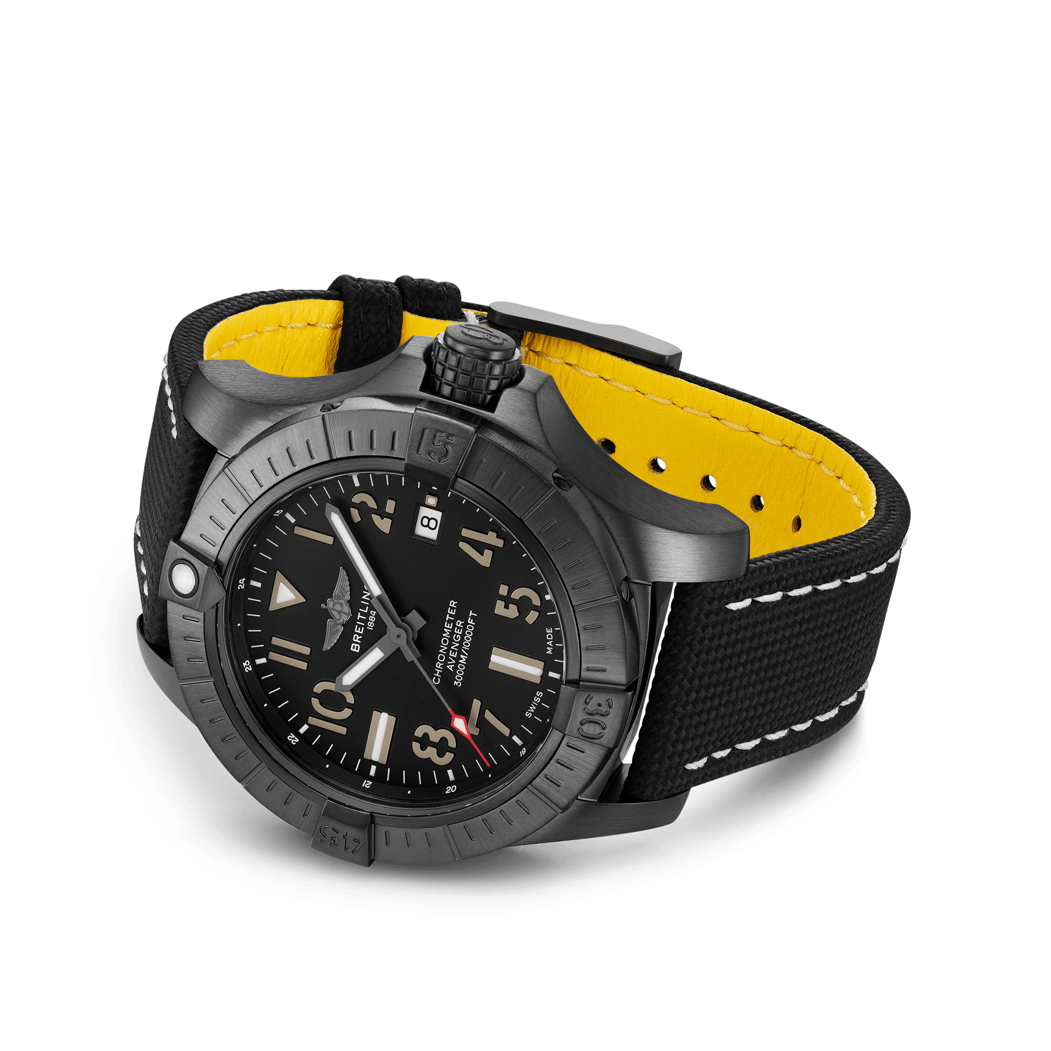 BREITLING AVENGER AUTOMATIC 45 SEAWOLF NIGHT MISSION