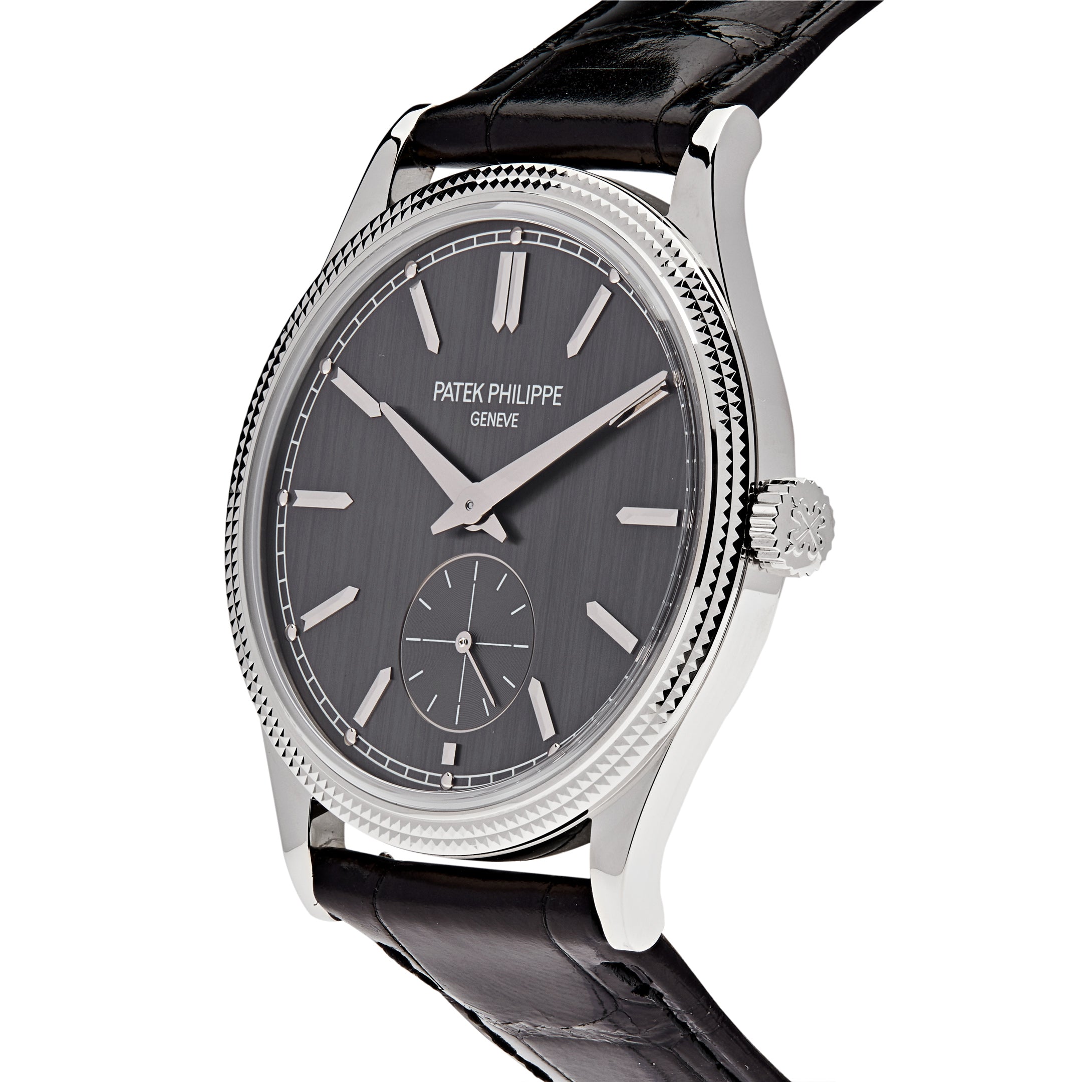 Patek Philippe Calatrava 39mm White Gold Grey Dial 6119G-001