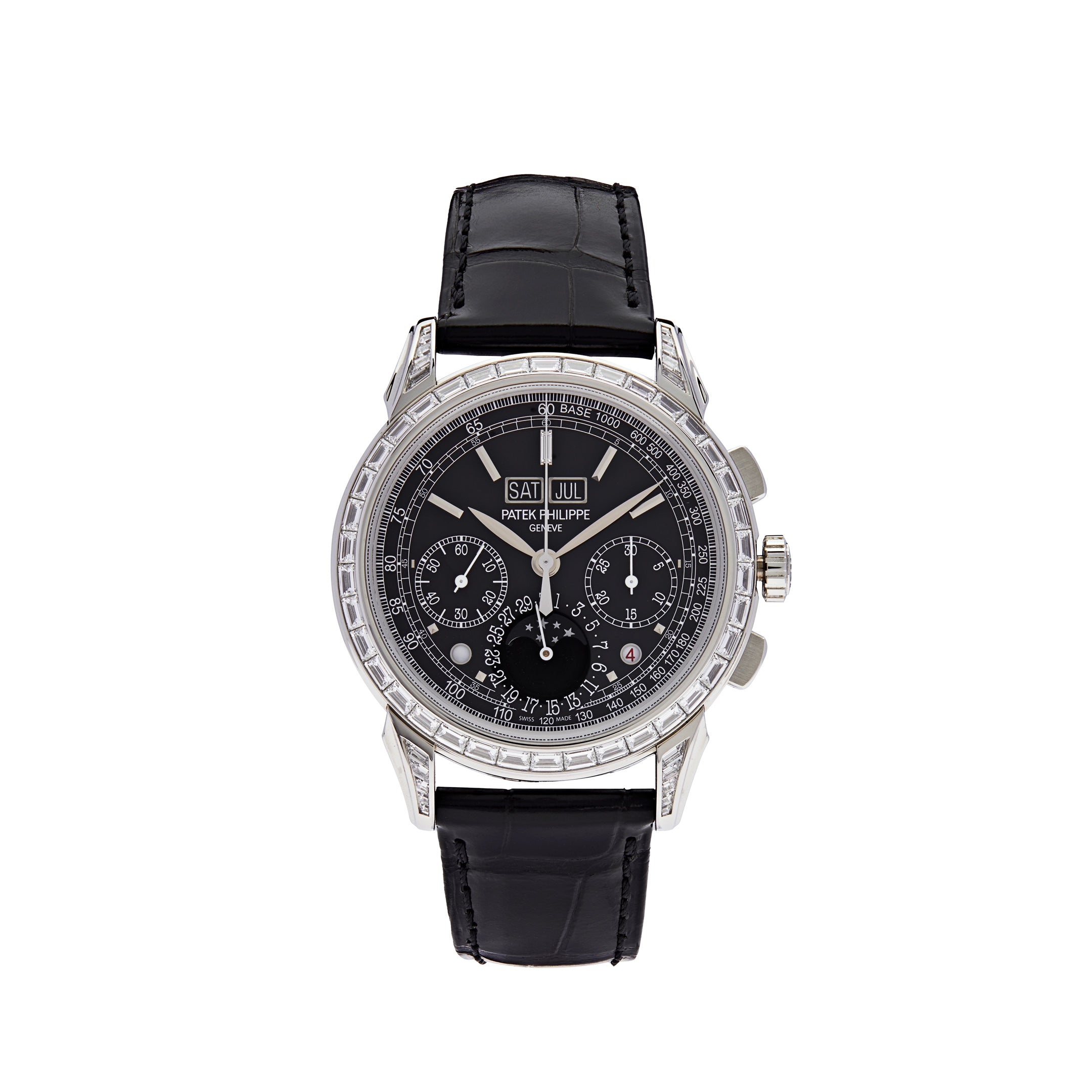 Patek Philippe Perpetual Calendar Grand Complications Platinum Black Dial 5271P-001