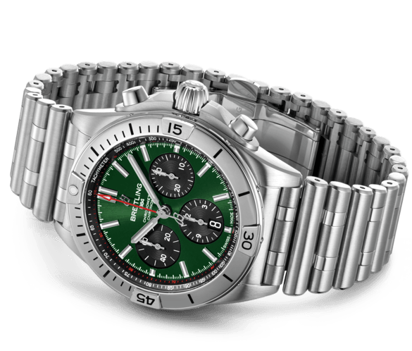 Breitling Watch Chronomat B01 42 Bentley Green Bracelet
