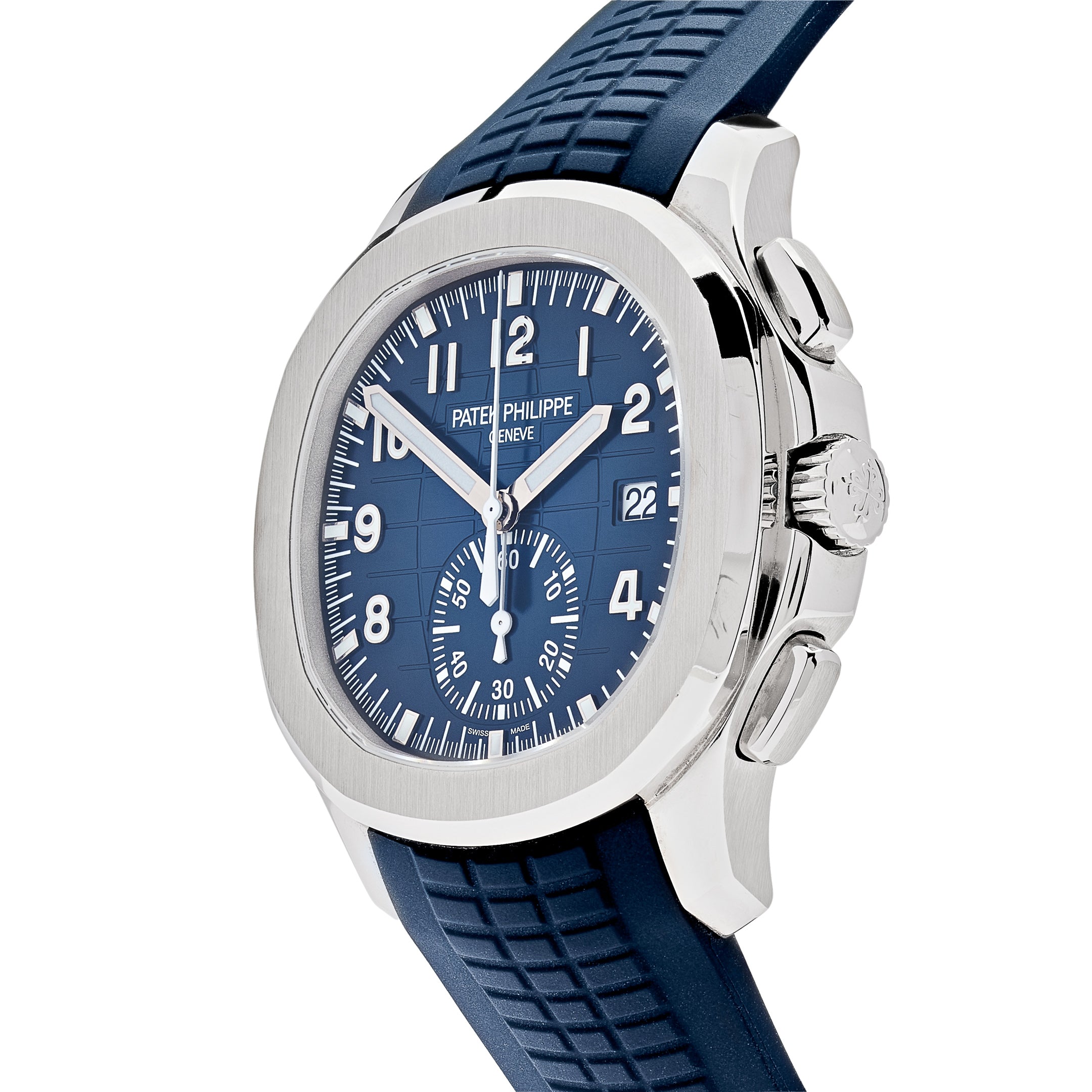 Patek Philippe Aquanaut White Gold Blue Dial 5968G-001