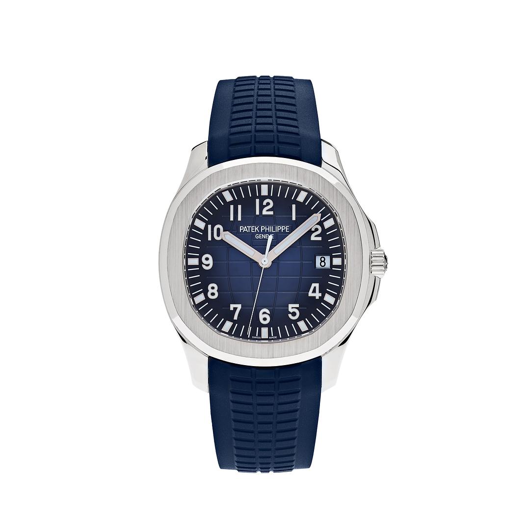 Patek Philippe Aquanaut 42.2mm White Gold Blue Dial 5168G-001