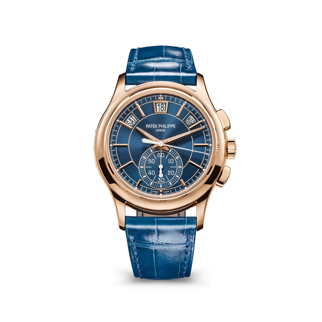 Patek Philippe Complications Chronograph Annual Calendar Blue Dial 5905R-010