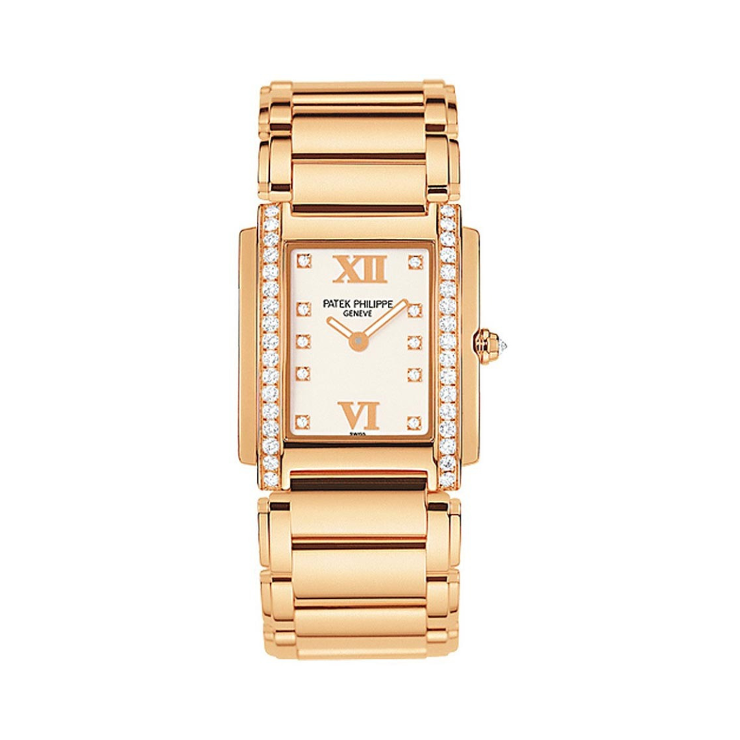 Patek Philippe Twenty-4 Ladies Watch Rose Gold Diamonds 4910/11R-011