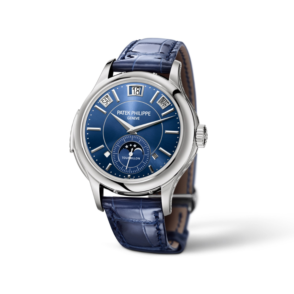 Patek Philippe Grand Complications Tourbillon Minute Repeater Perpetual Calendar White Gold Blue Dial 5207G-001