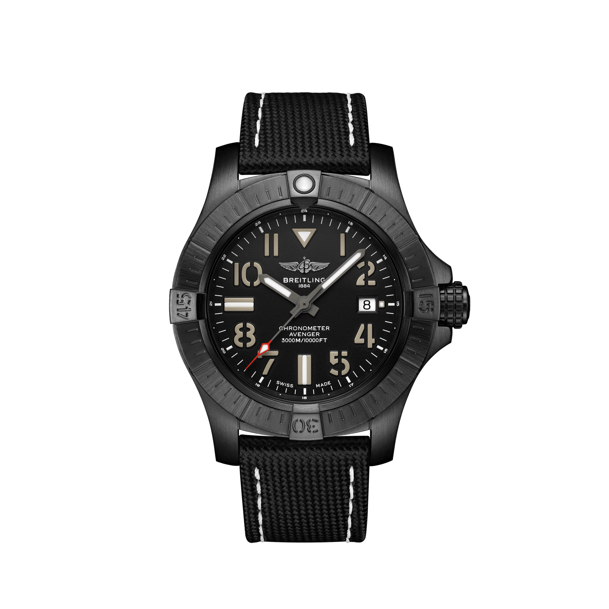 BREITLING AVENGER AUTOMATIC 45 SEAWOLF NIGHT MISSION