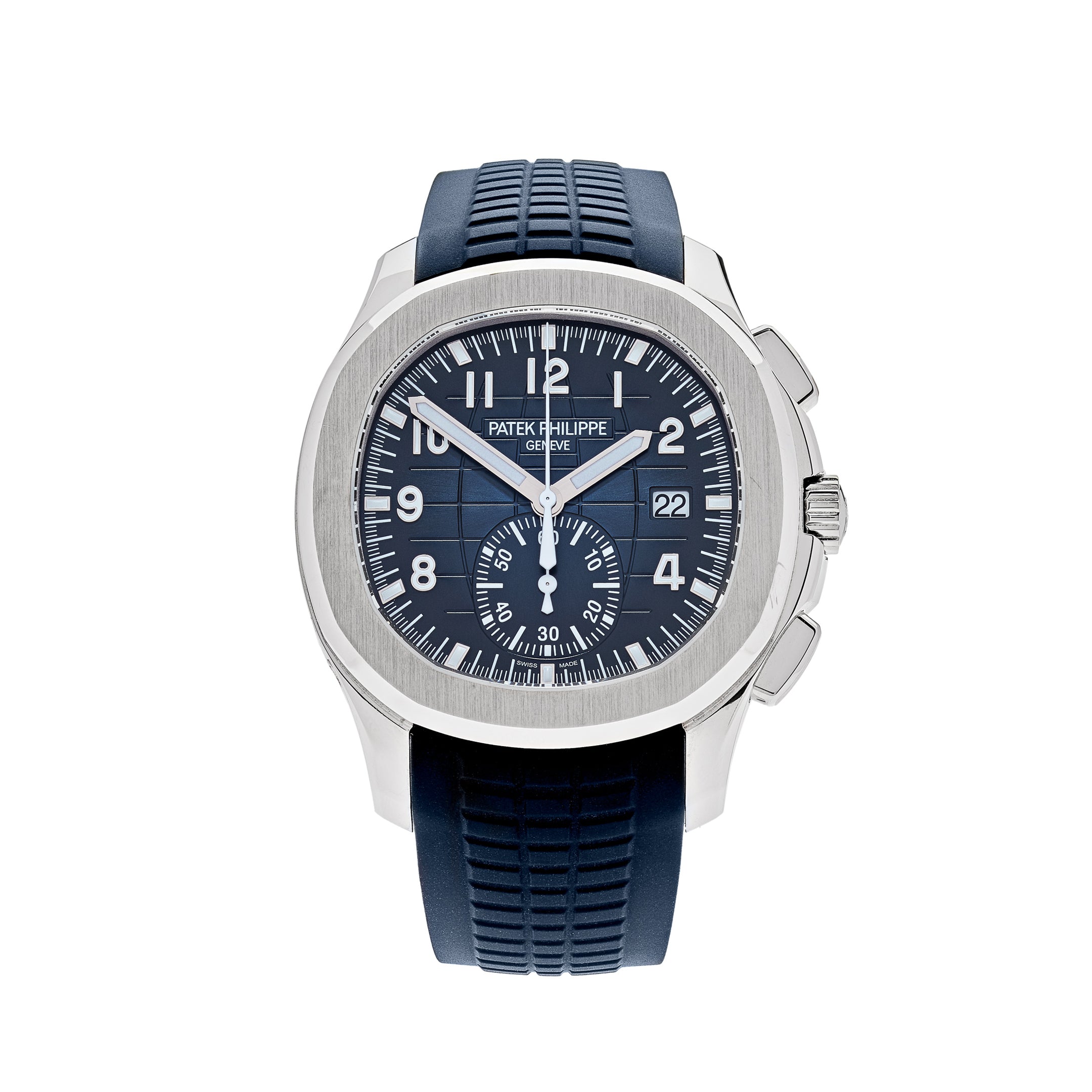 Patek Philippe Aquanaut White Gold Blue Dial 5968G-001