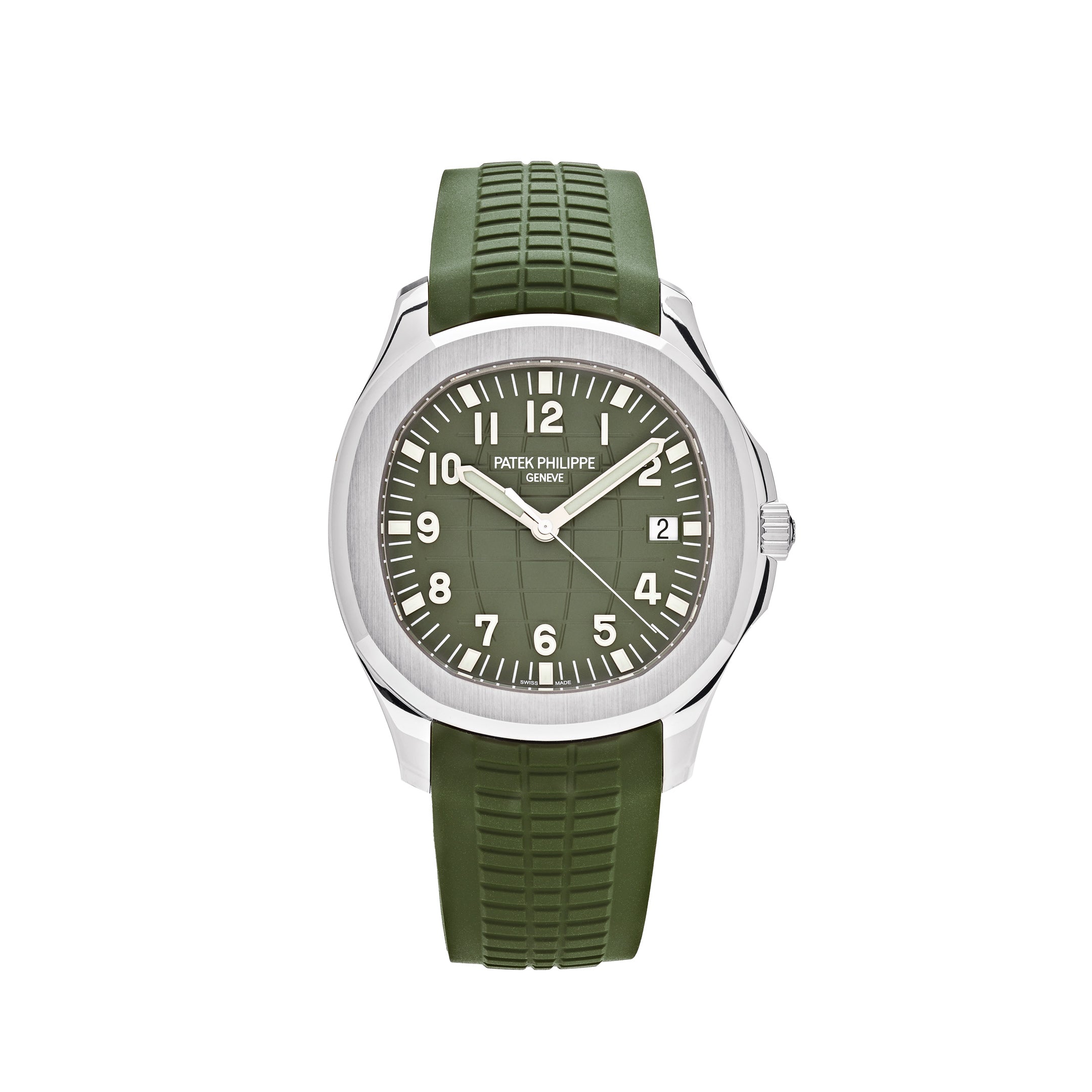 Patek Philippe Aquanaut Jumbo White Gold Khaki Green 5168G-010
