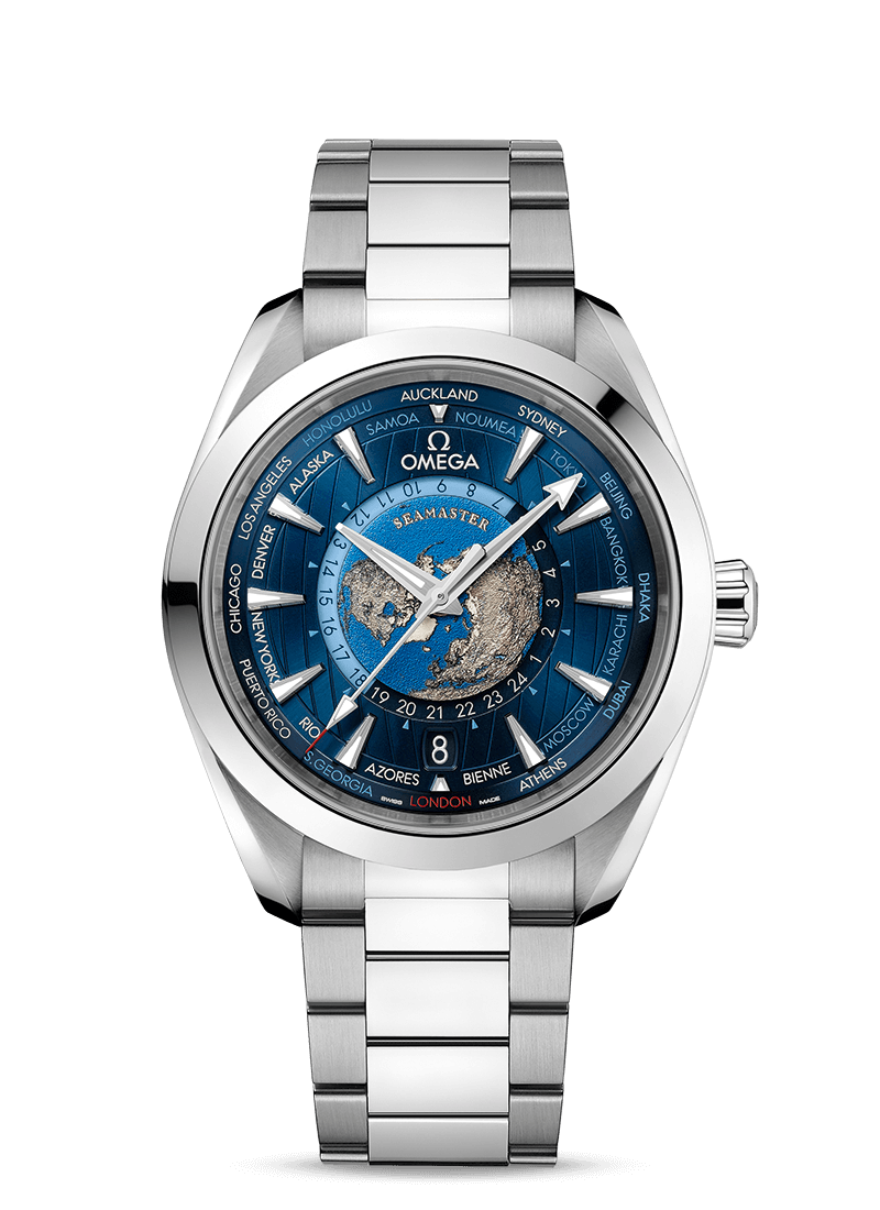 OMEGA Aqua Terra 150M CoAxial Master Chronometer GMT Worldtimer 43mm O22012432203001