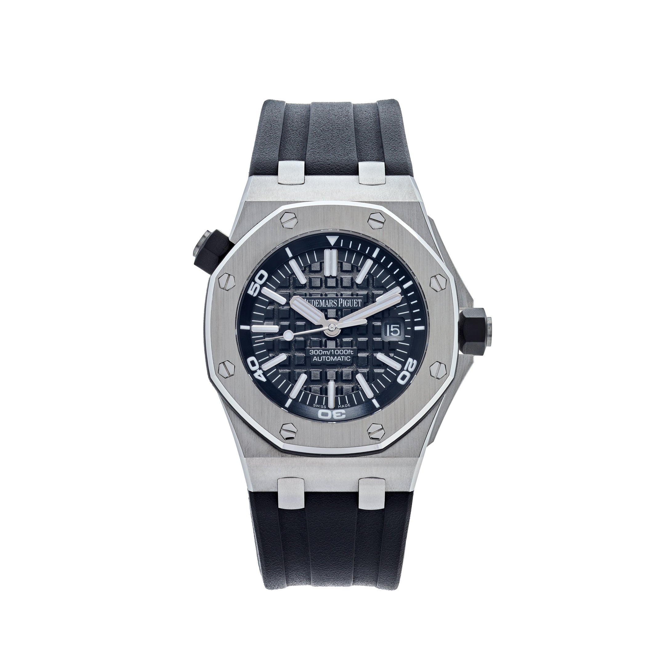 Audemars Piguet Royal Oak Offshore Diver 42mm Steel Black Dial 15703ST.OO.A002CA.01