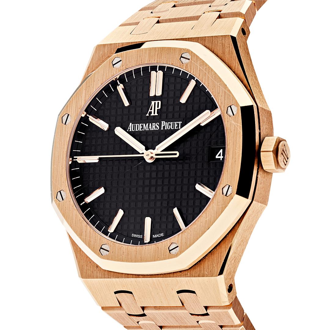 Audemars Piguet Royal Oak Selfwinding Rose Gold Black Dial 41mm 15500OR.OO.1220OR.01 (P2019)