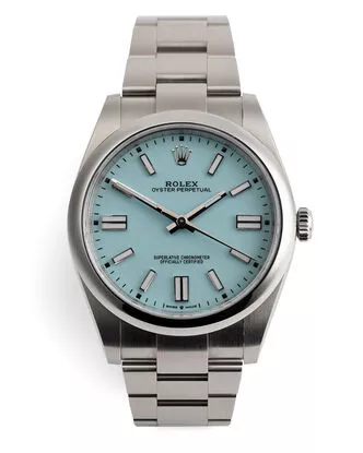 Rolex 124300 Oyster Perpetual 41 Tiffany Blue Brand New