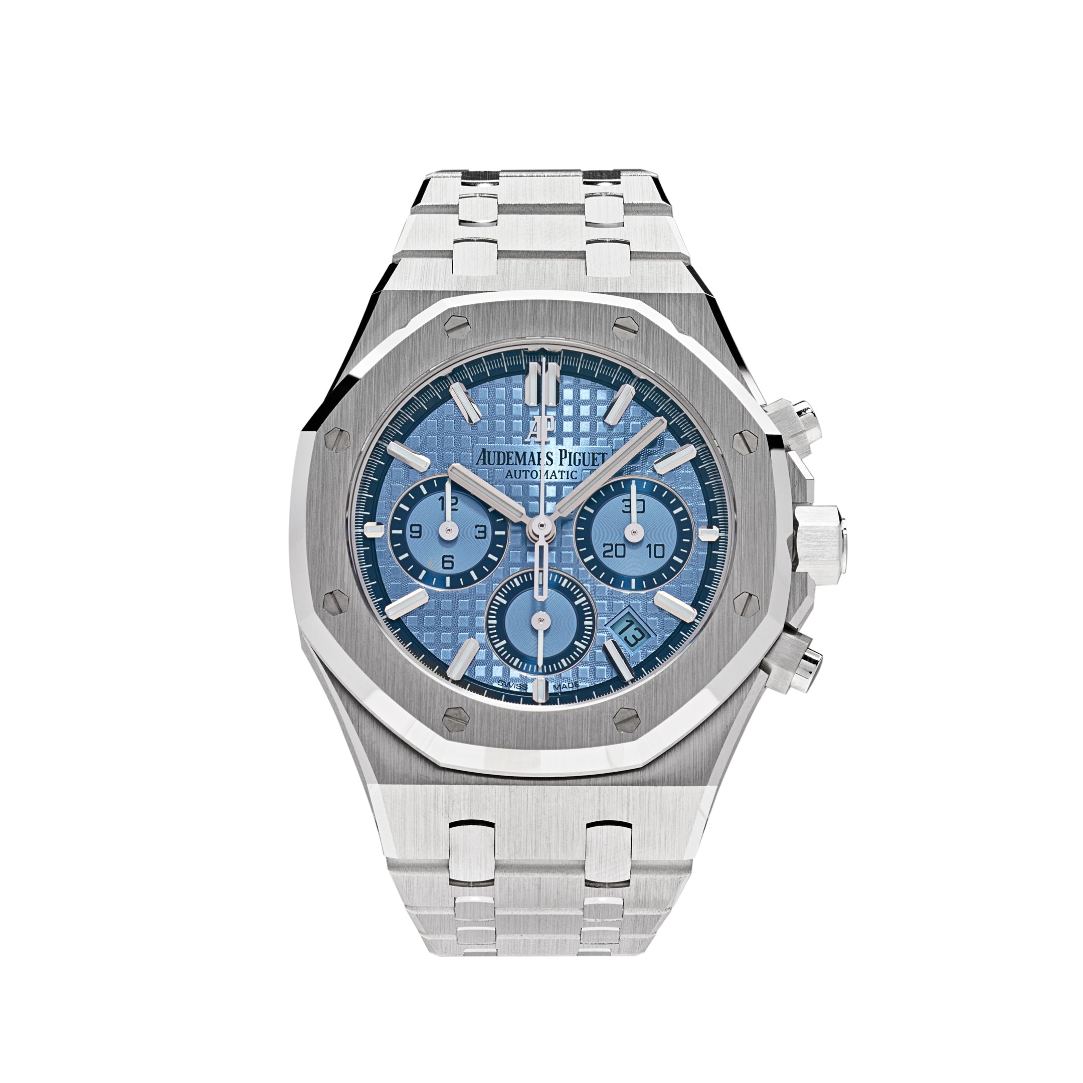 Audemars Piguet Royal Oak Chronograph 38mm White Gold Light Blue Dial 26317BC.OO.1256BC.01 Limited 100pcs