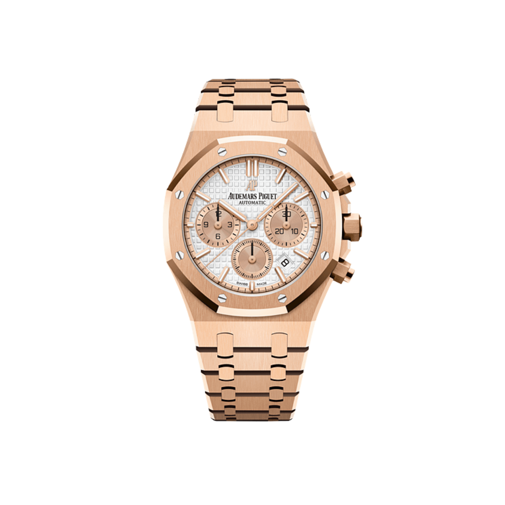 Audemars Piguet Royal Oak Chronograph Rose Gold Silver Dial 26315OR.OO.1256OR.01
