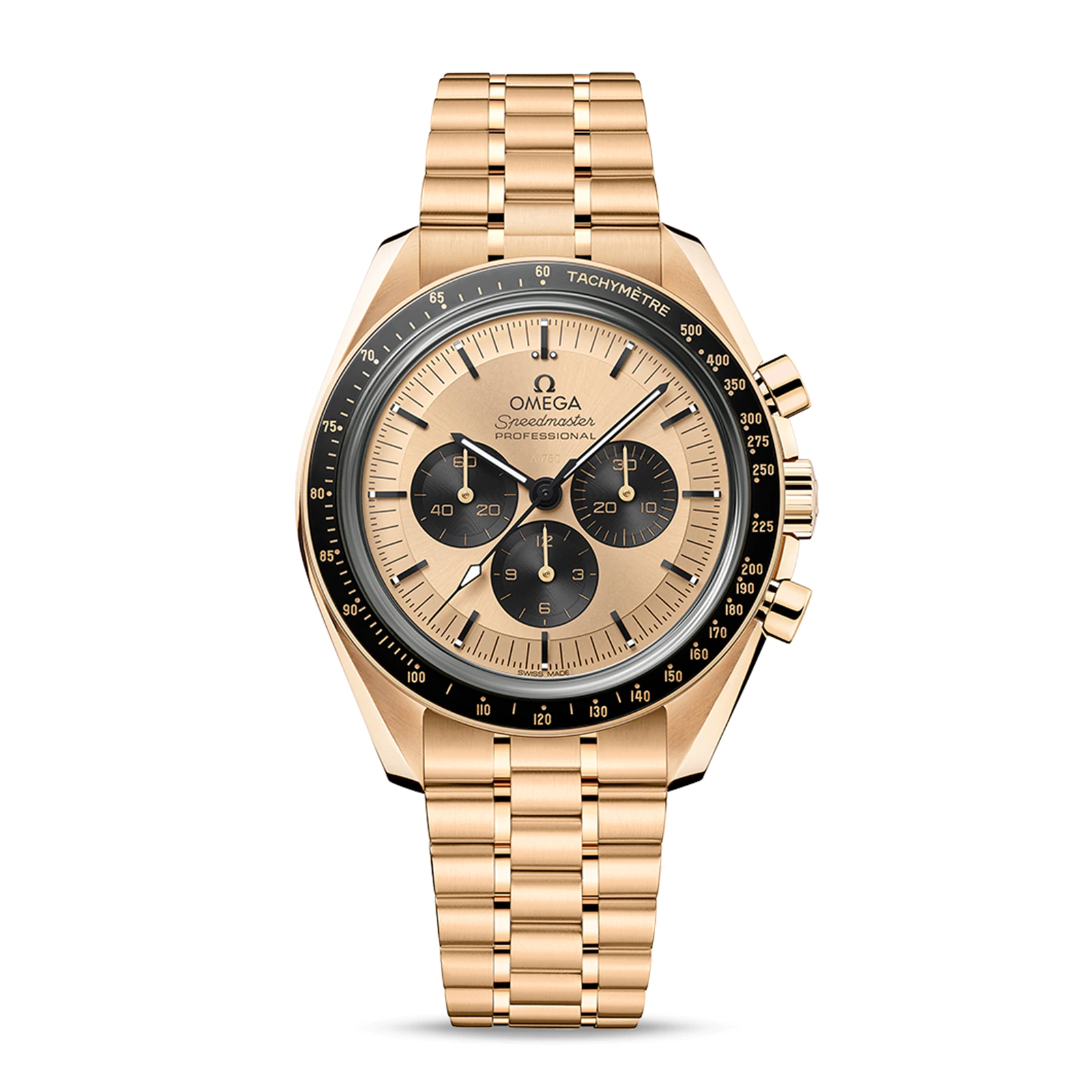 OMEGA Speedmaster Moonwatch Professional Co-Axial Master Chronometer Chronograph 42mm Mens Watch Gold O31060425099002