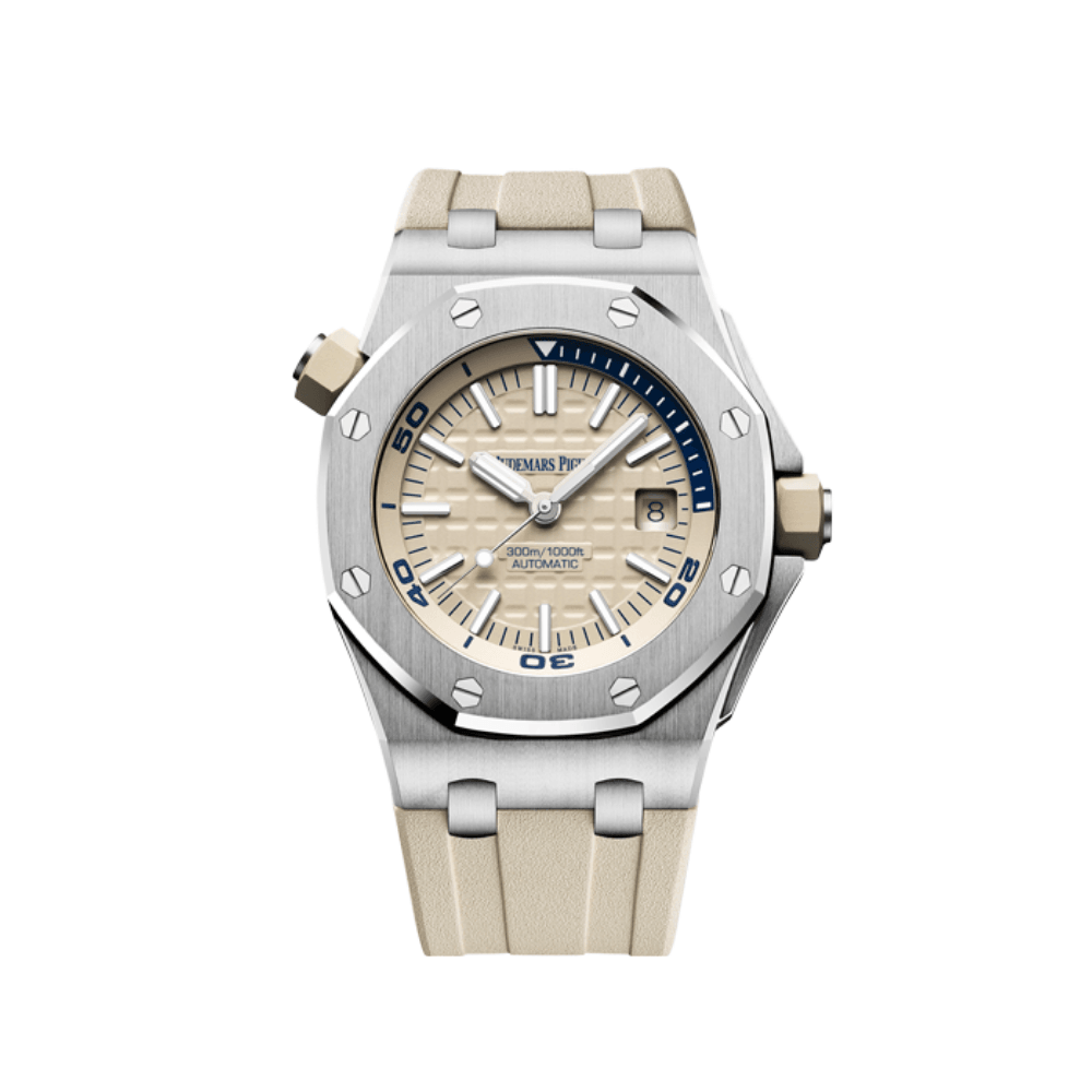 Audemars Piguet Royal Oak Offshore Diver Stainless Steel Beige Dial 15710ST.OO.A085CA.01