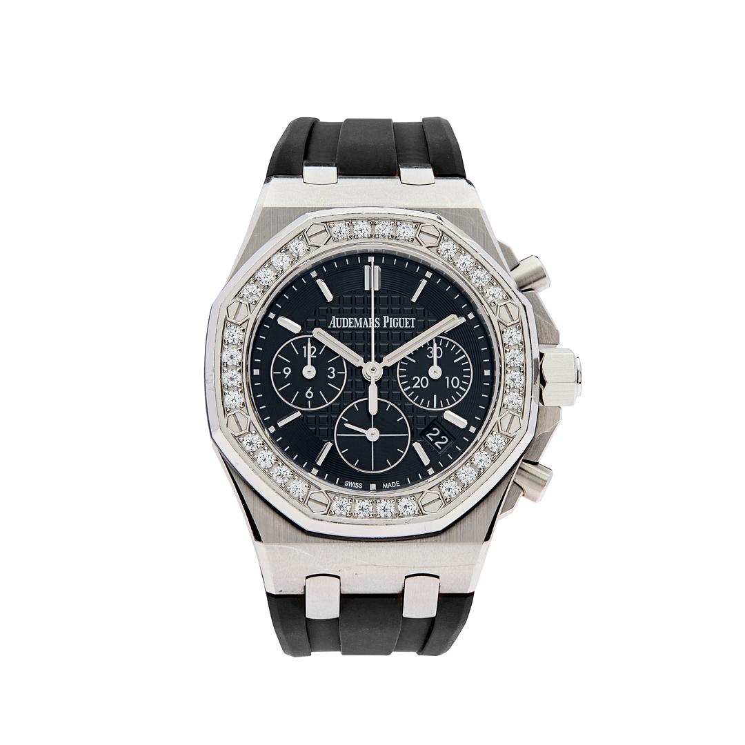 Audemars Piguet Royal Oak Offshore Lady 37 Steel Black Dial Diamond Bezel 26231ST.ZZ.D002CA.01