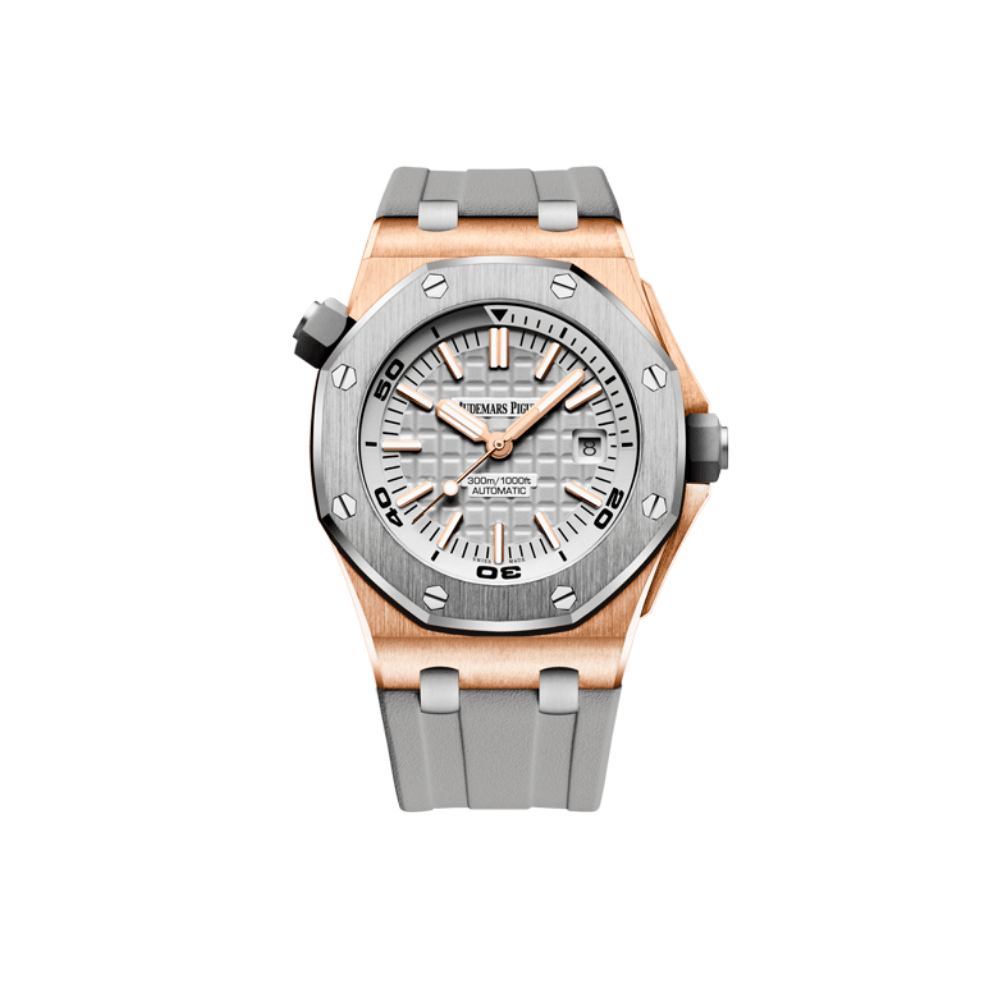 Audemars Piguet Royal Oak Offshore Diver Rose Gold Grey Dial 15711OI.OO.A006CA.01 Limited Edition