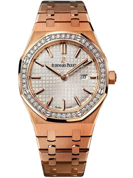 Audemars Piguet Royal Oak Quartz 33mm 67651OR Silver Dial