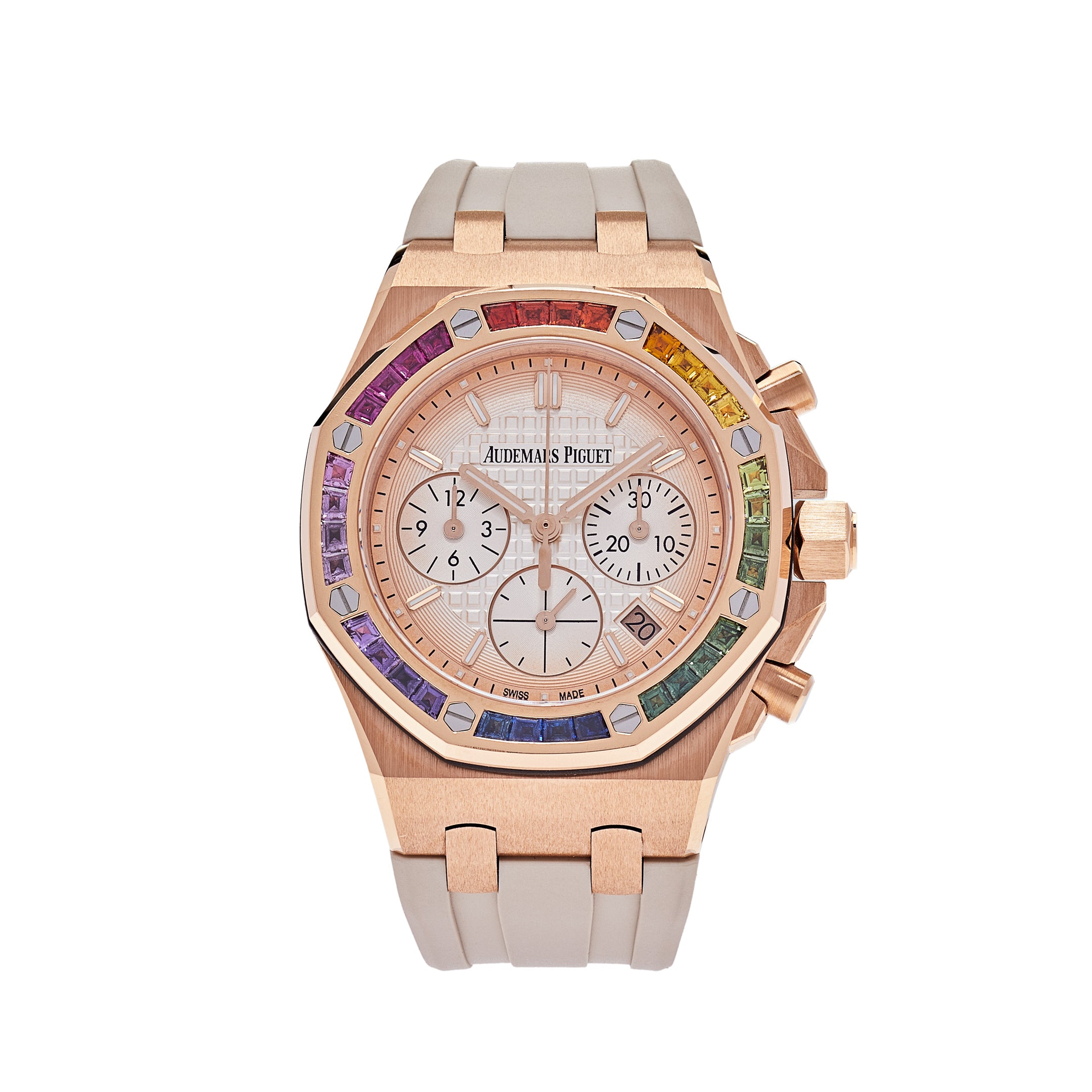 Audemars Piguet Royal Oak Offshore Selfwinding Chronograph Rainbow Bezel 26236OR.YY.D085CA.01