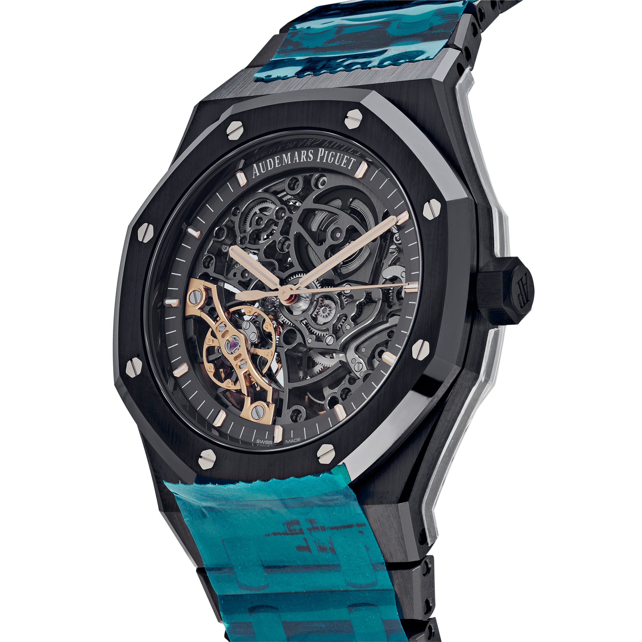 Audemars Piguet Royal Oak Double Balance Wheel Openworked Black Ceramic 15416CE.OO.1225CE.01