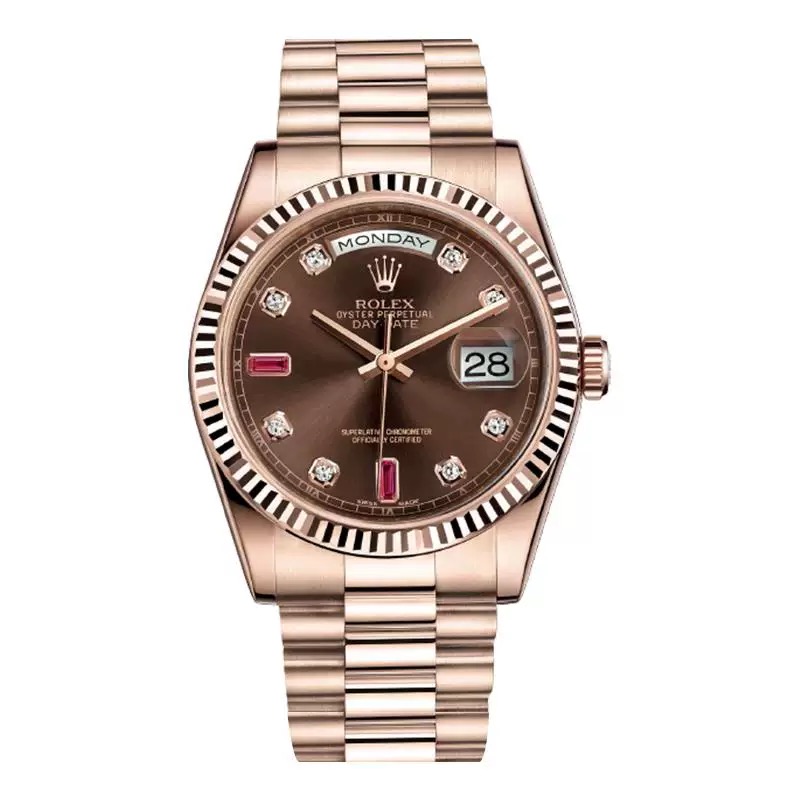Rolex Day-Date 36 Rose Gold Luxury Watch 118235-0093