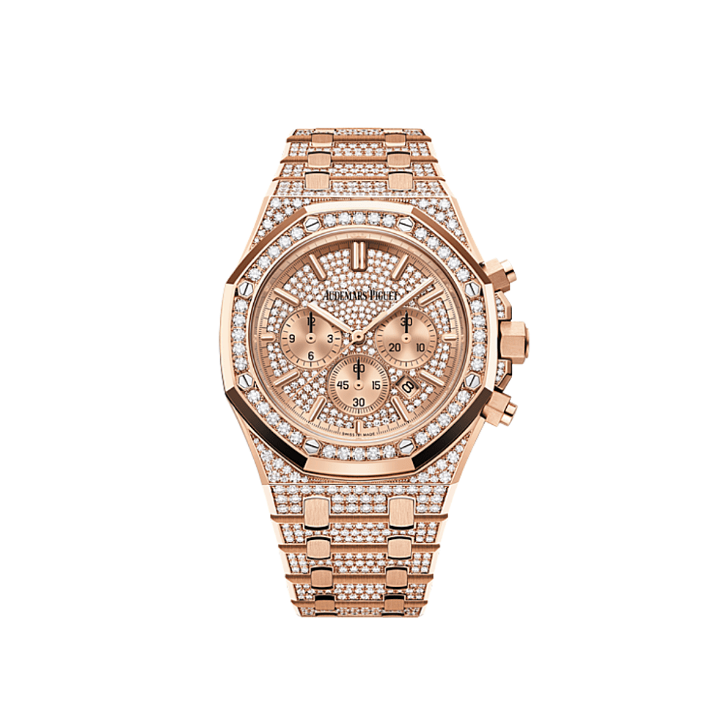 Audemars Piguet Royal Oak Chronograph Rose Gold Diamond Set 26333OR.ZZ.1220OR.01