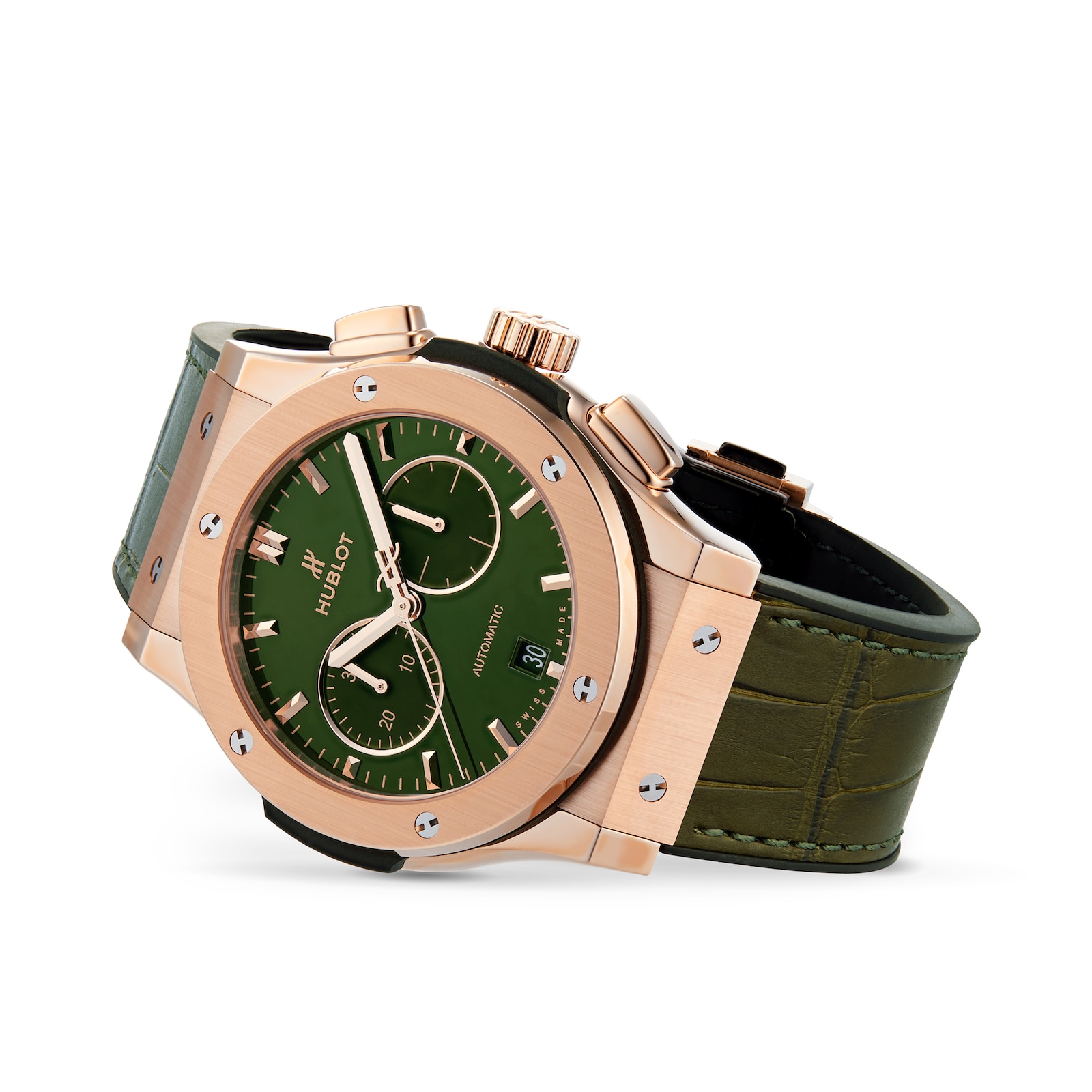 HUBLOT Classic Fusion Chronograph King Gold Green Automatic 42mm 541.OX.8980.LR