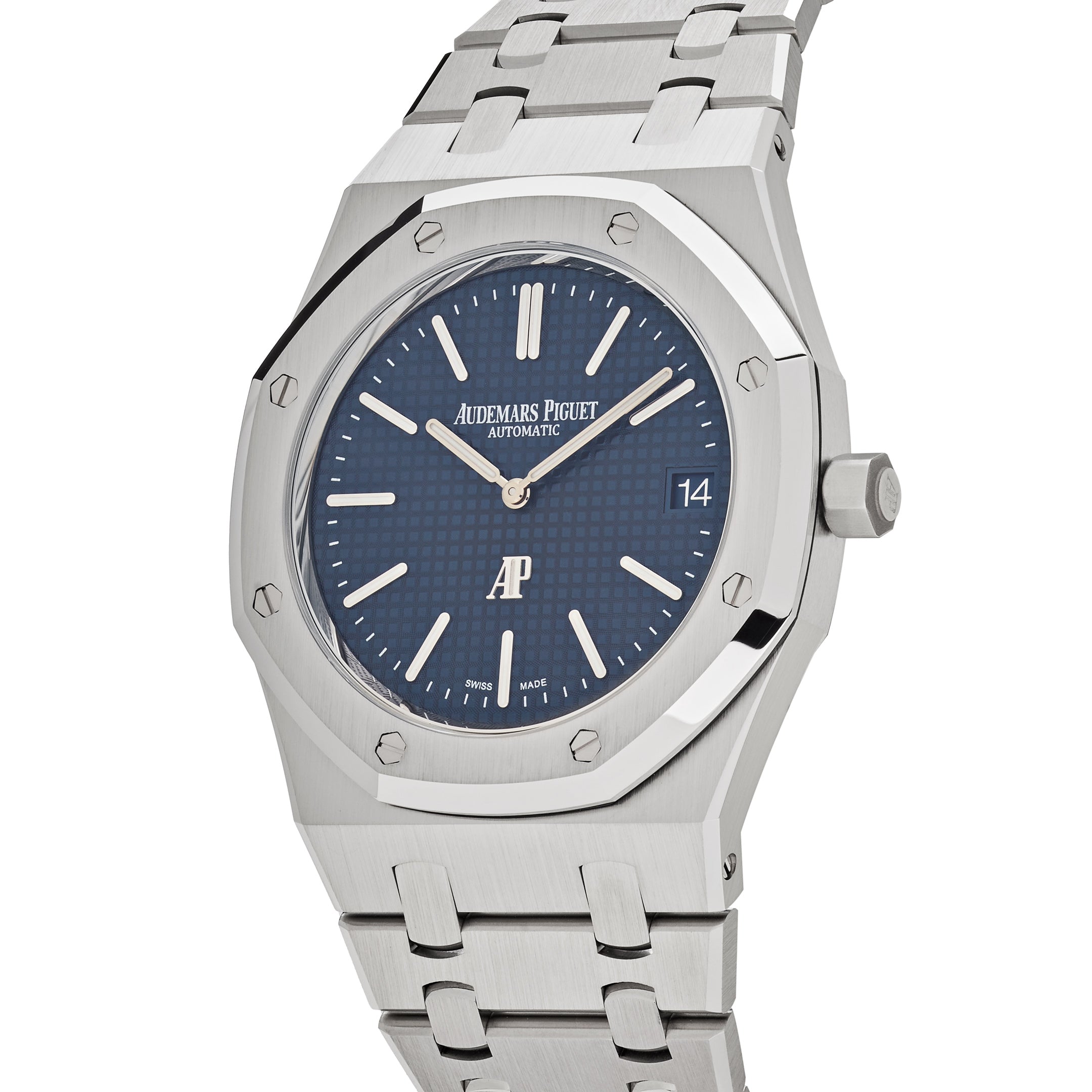 Audemars Piguet Royal Oak Jumbo Extra-Thin Steel Blue Dial 16202ST.OO.1240ST.02