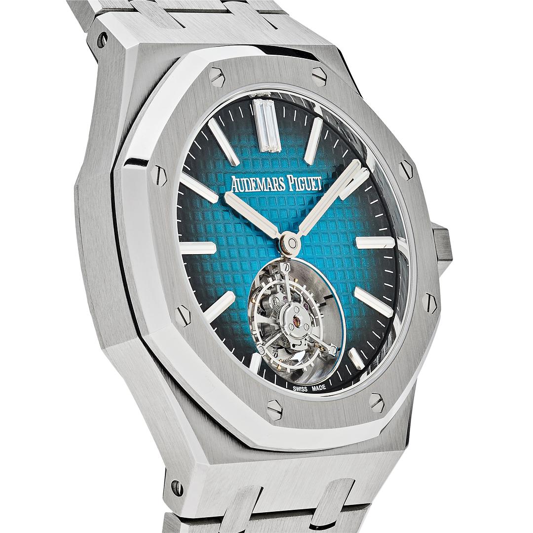 Audemars Piguet Royal Oak Flying Tourbillon 41mm Titanium Blue Dial 26730TI.OO.1320TI.04 LE 50 pcs