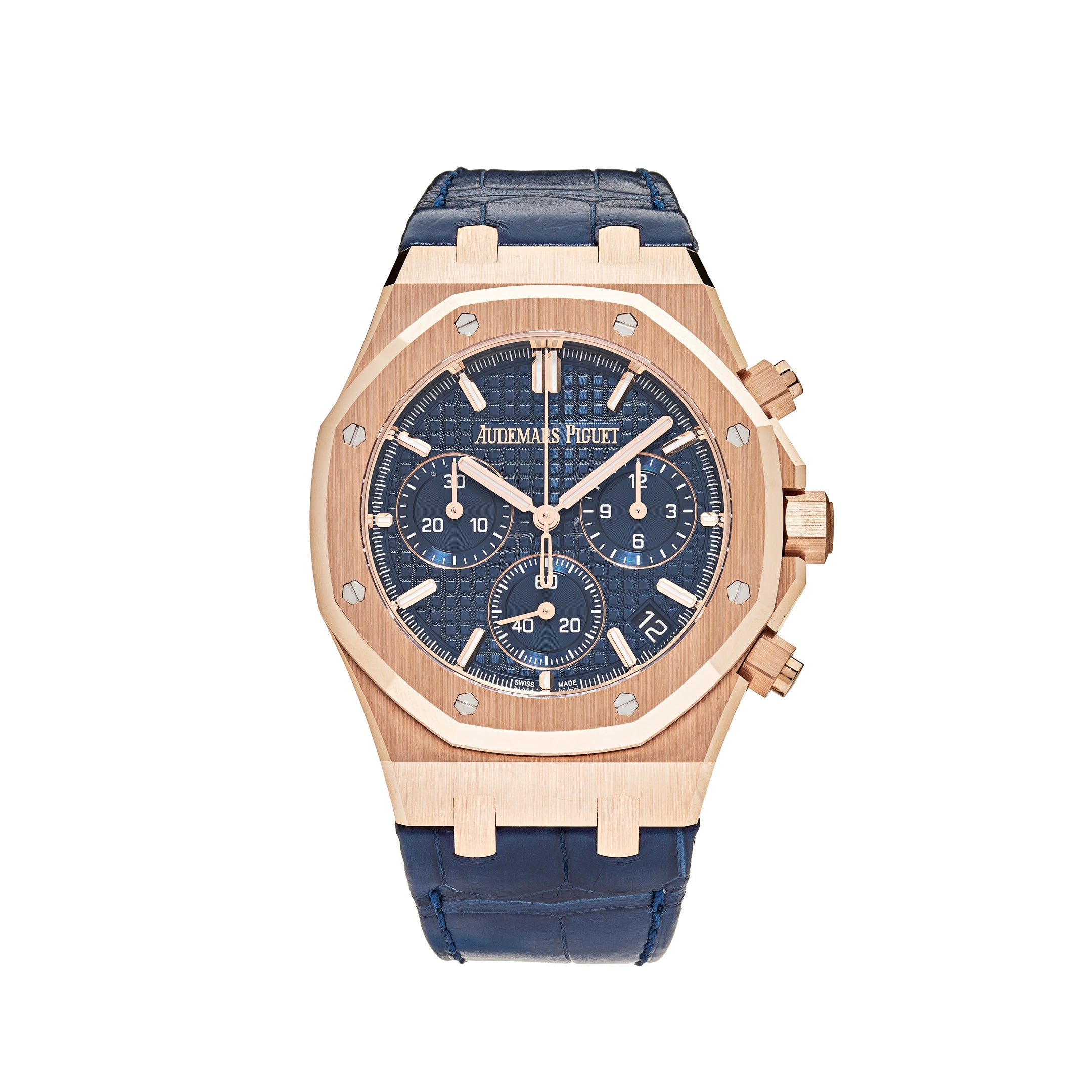 Audemars Piguet Royal Oak Chronograph 50th Anniversary Rose Gold Blue Dial 26240OR.OO.D315CR.01