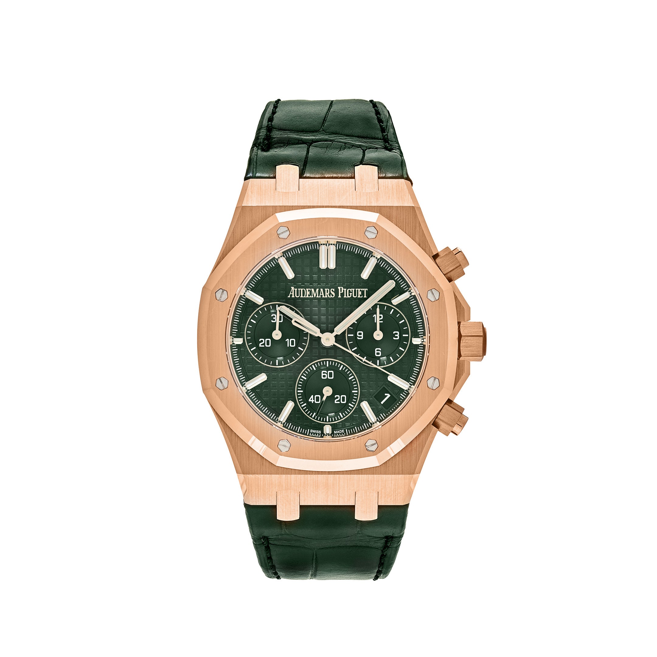 Audemars Piguet Royal Oak Chronograph 50th Anniversary Rose Gold Green Dial 26240OR.OO.D404CR.01