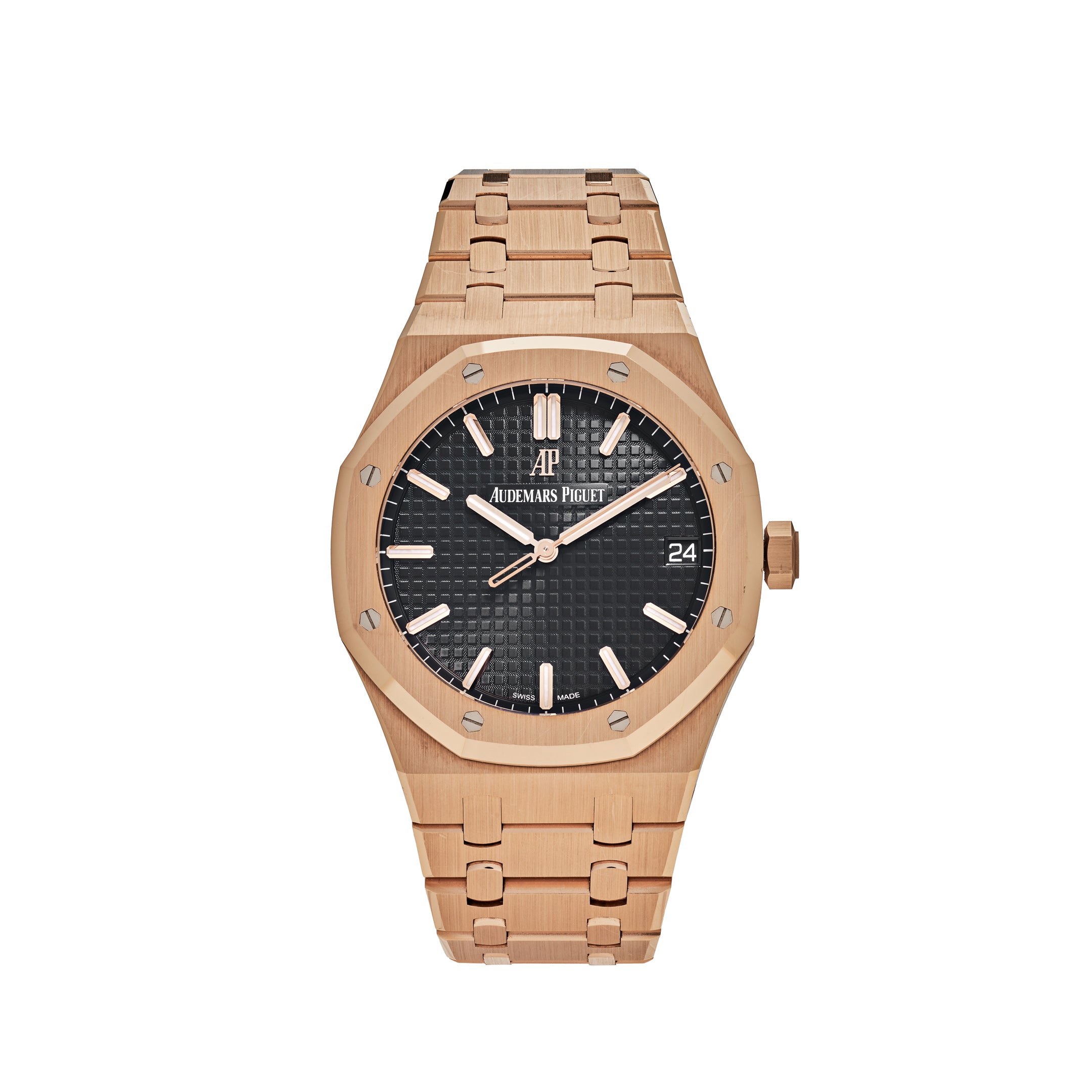 Audemars Piguet Royal Oak Selfwinding Rose Gold Black Dial 41mm 15500OR.OO.1220OR.01 (2017)