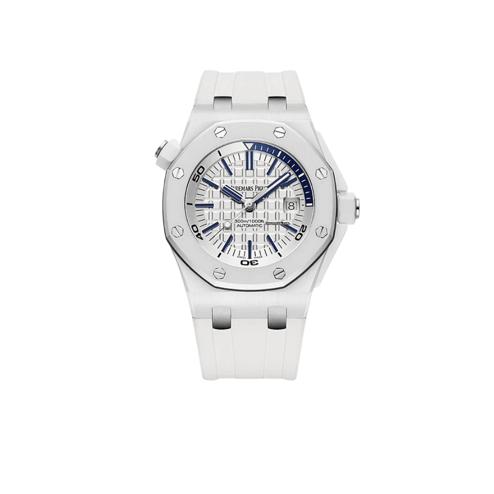 Audemars Piguet Royal Oak Offshore Diver Stainless Steel White Dial 15707CB.OO.A010CA.01