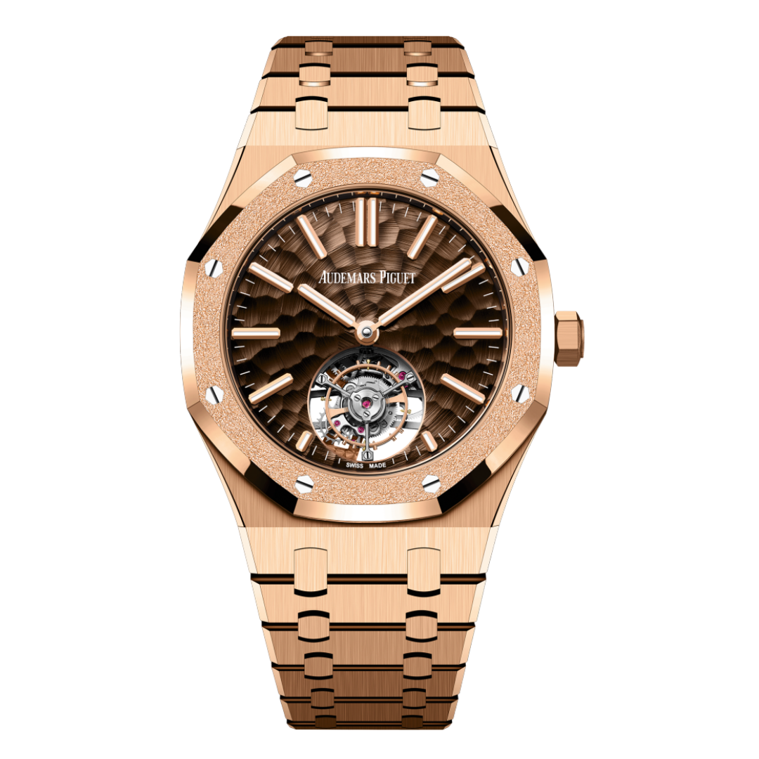 Audemars Piguet Royal Oak Selfwinding Tourbillon 41mm Rose Gold Brown Dial 26730OR.GG.1320OR.01