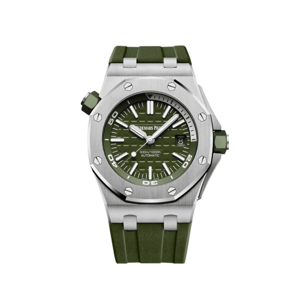 Audemars Piguet Royal Oak Offshore Diver Stainless Steel Green Dial 15710ST.OO.A052CA.01