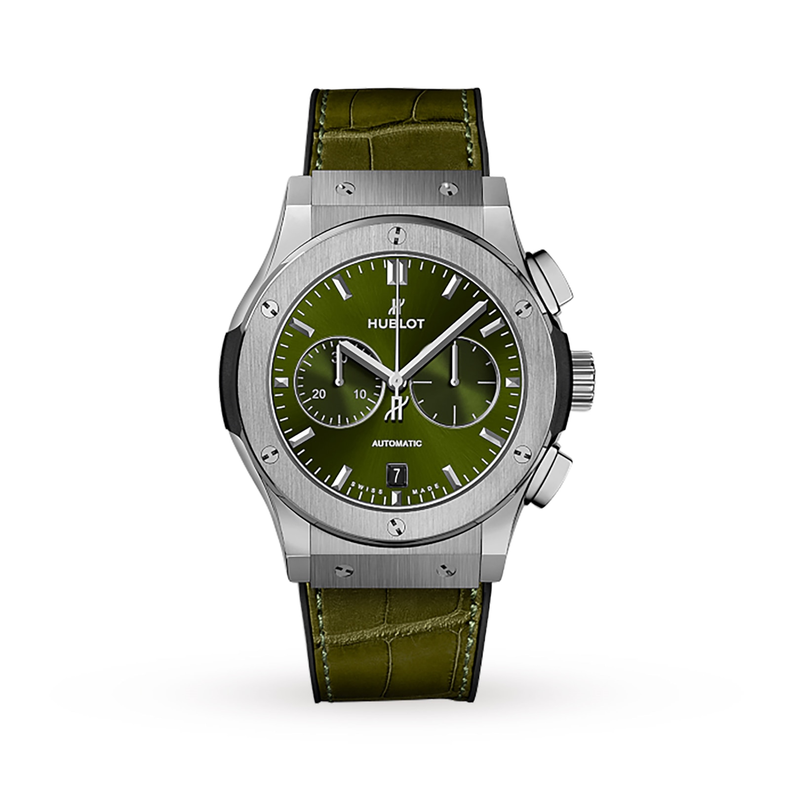 HUBLOT Classic Fusion Chronograph Titanium Green Automatic 42mm 541.NX.8970.LR