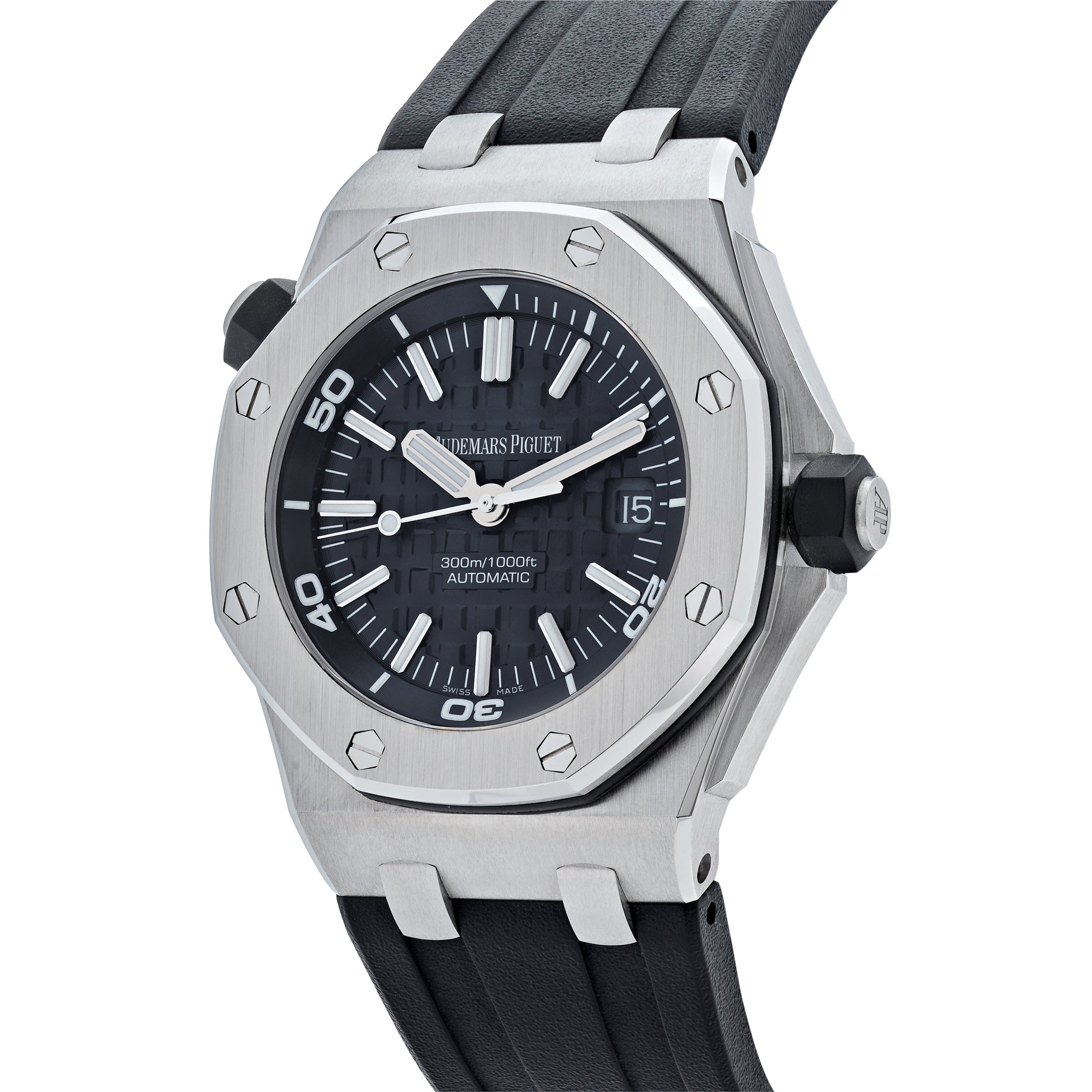Audemars Piguet Royal Oak Offshore Diver 42mm Steel Black Dial 15703ST.OO.A002CA.01