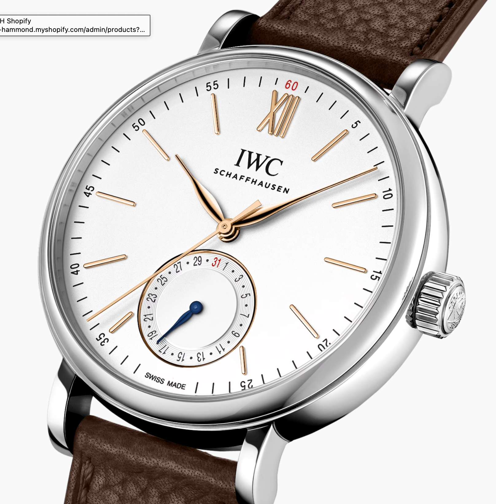 IWC Watch Portofino Automatic 39 Pointer Date